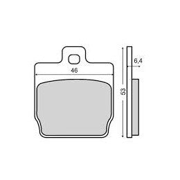 Rear brake pads Yamaha Aerox