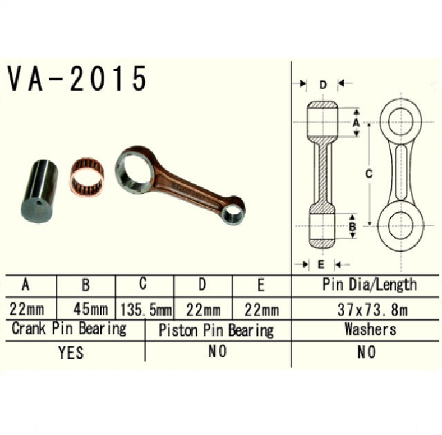 Connecting rod Yamaha YFM600 Grizzly 1999–2001