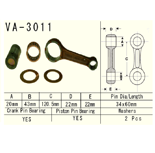 Connecting rod Suzuki LT-F400,LT-F400F 2002–2015