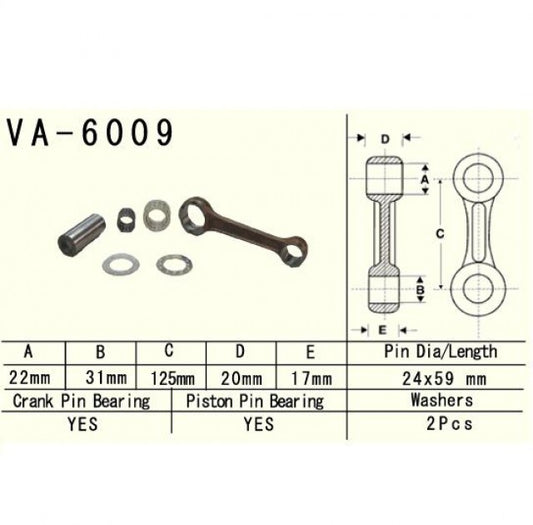 Connecting rod Yamaha YZ250 1999–2020