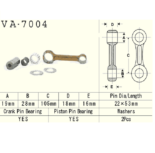 Connecting rod Suzuki RM125 1992–1996