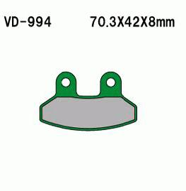 Brake pads SYM VD-994 (FA306)