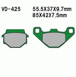 Brake pads Peugeot SV50–Squab,Malaguti F10
