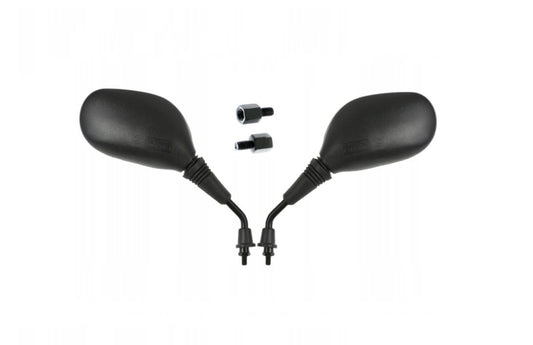 Mirror set oval M8 R,L thread + M8 R,R adapters