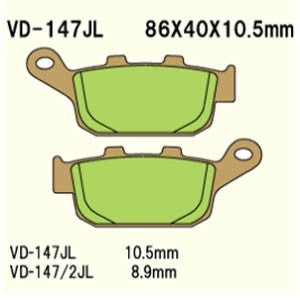 Brake pads VD-147/2JL