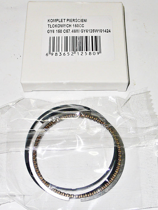 Piston ring set GY6 150 cc 57.4 mm GY6125W101424