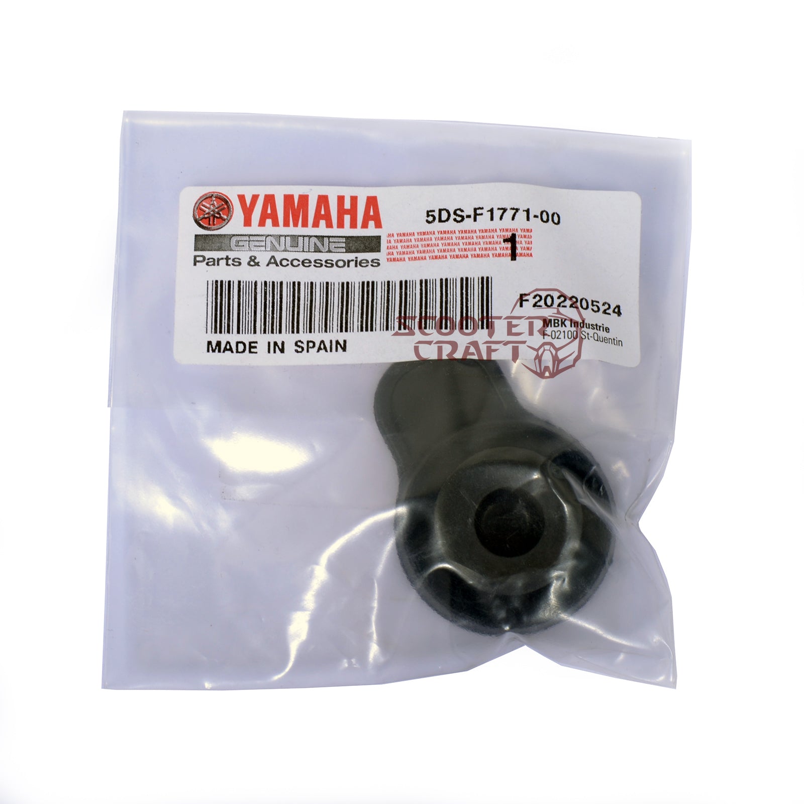 Coolant reservoir cap Yamaha YZF-R 125, YP 150 Majesty, VP 300 Versity, YP 400 R X-MAX, genuine 5DS-F1771-00-00