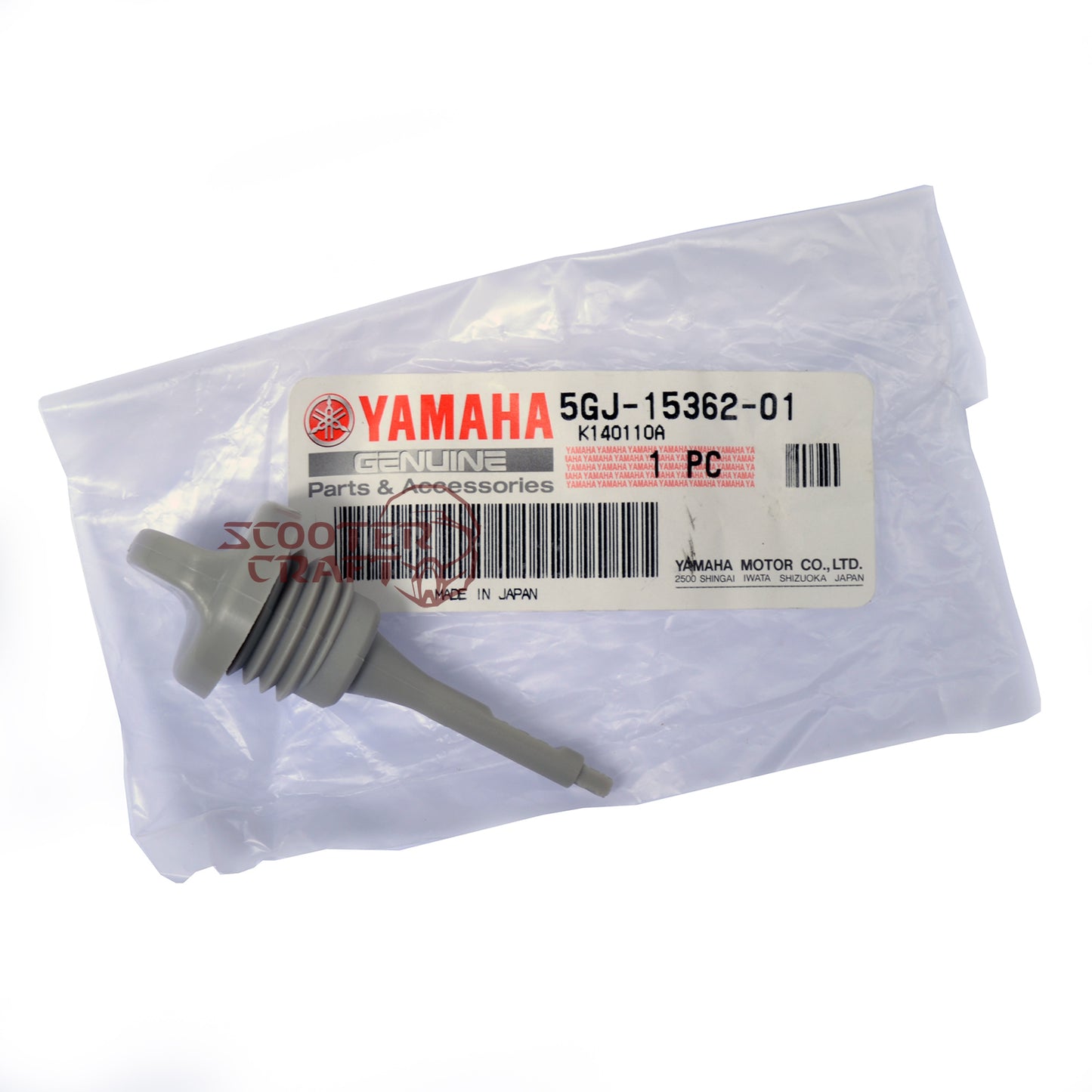 Oil dipstick (plug) Yamaha XP 500 T-MAX 01-12, genuine 5GJ-15362-01