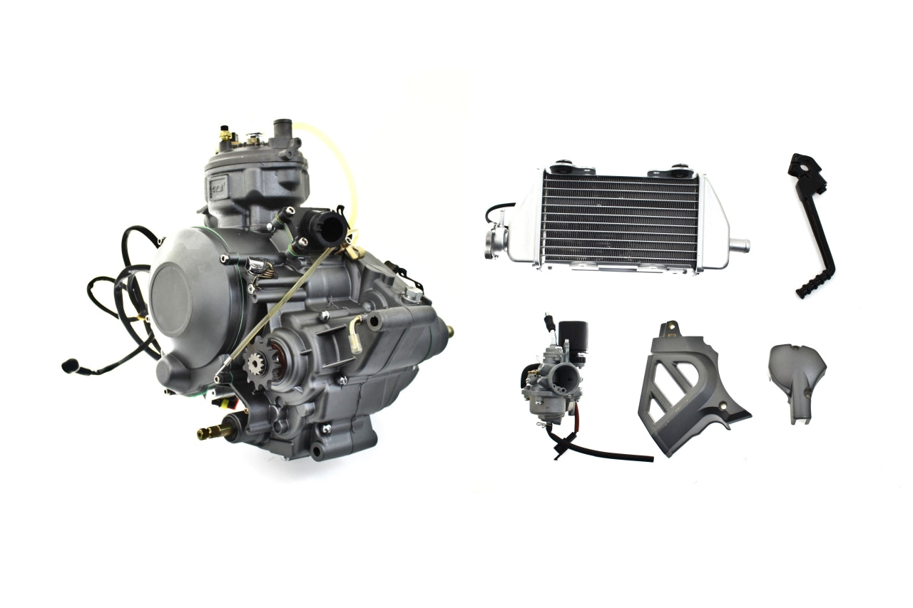 Complete engine 6-speed (AM6) with liquid radiator