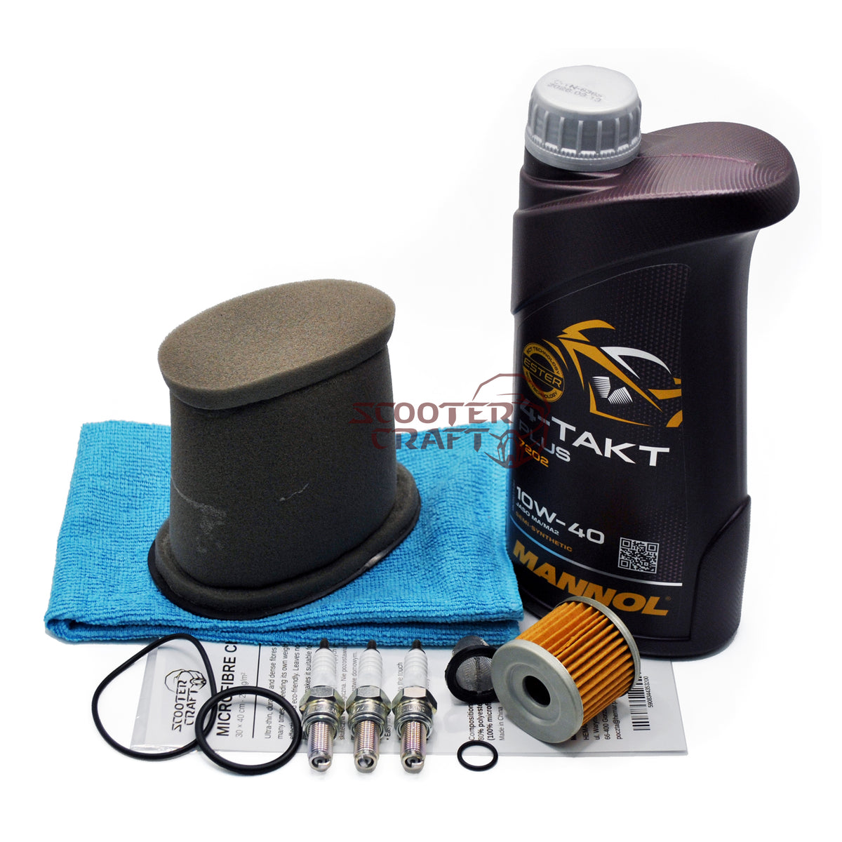 Service kit Benelli Leoncino 125 EU5 2022 + Mannol 4T Plus 10W-40 oil