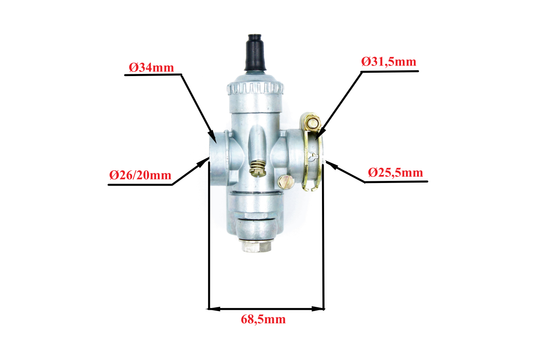 Carburetor WSK 125,WFM,SHL,Osa (G20) GZC000017