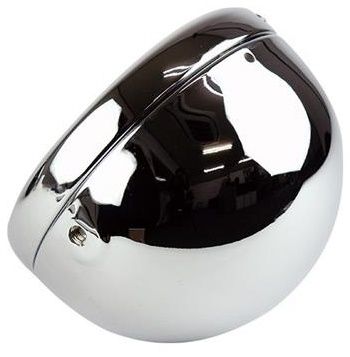 HEADLAMP UNIVERSAL CLASSIC CHROME (DIAMETER 5-3/4" 14.6CM) (LUCAS TYPE, HOUSING WITHOUT LENS)