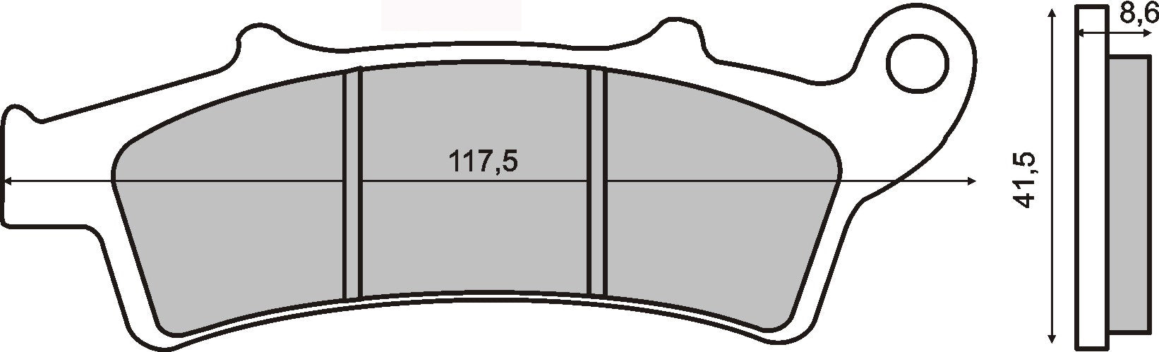 Brake pads Malaguti Madison 250 – 225102670