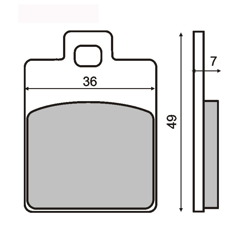 Sintered brake pads Piaggio Free,ET2,ET4,LX