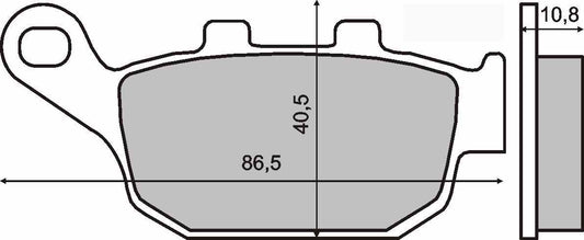 Brake pads Honda Pantheon 125–150 2003> – 225102610