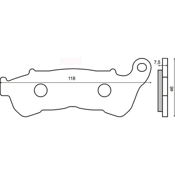 Sintered brake pads 225102543