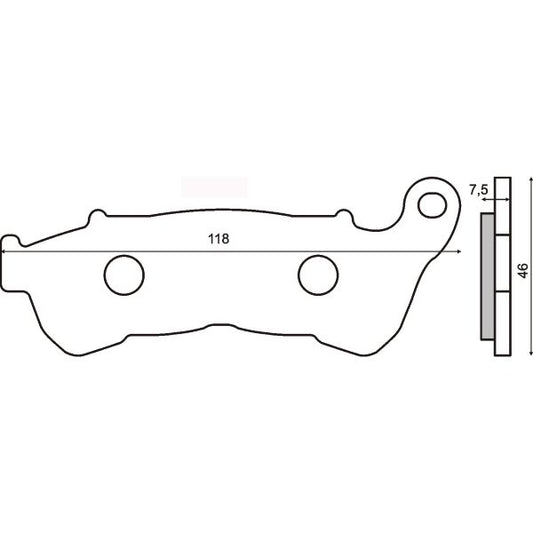 Sintered brake pads 225102543