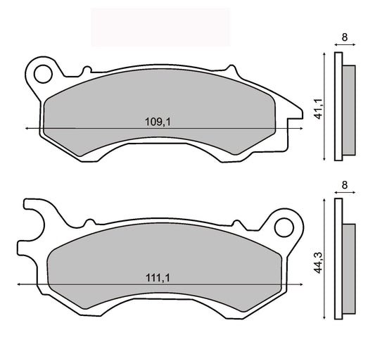 Brake pads Honda PCX 125–150 2010> – 225102780