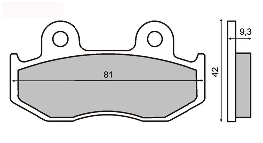 Sintered brake pads RMS