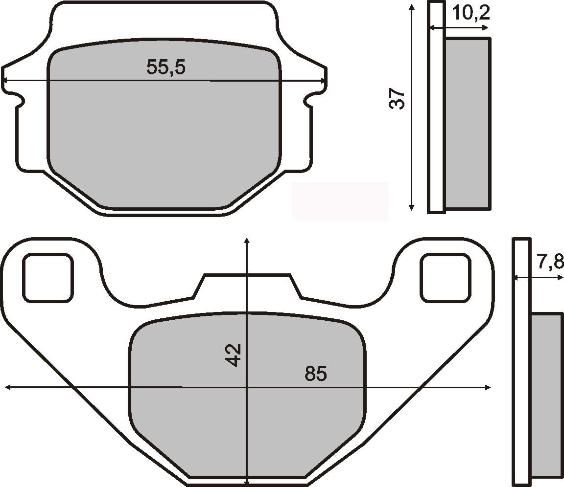 Brake pads Agility City 125