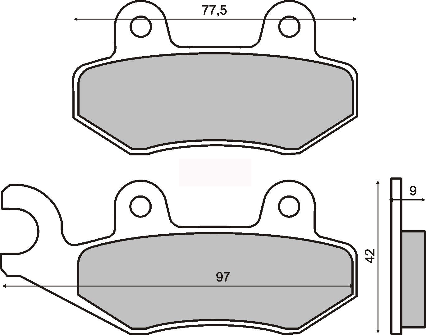 Sintered brake pads Vivio 125