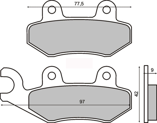 Sintered brake pads Vivio 125