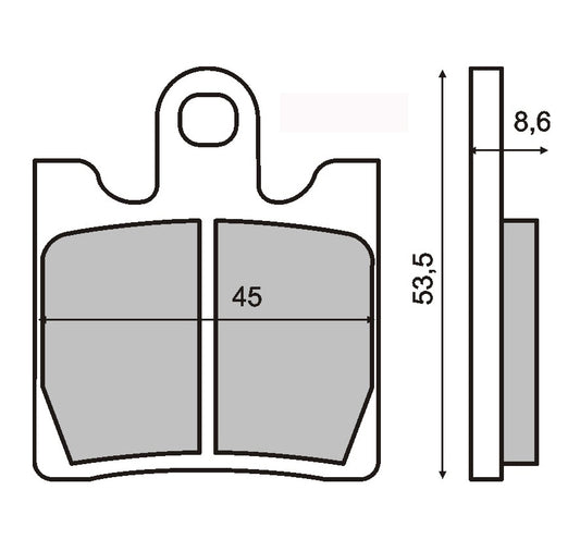 Sintered brake pads SYM GTS 300