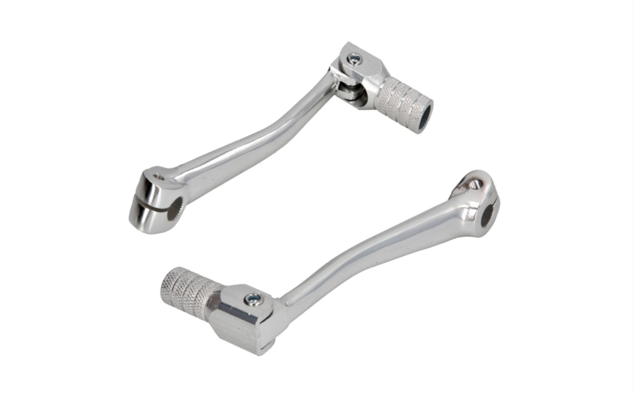Gear shift lever Minarelli AM6 silver DKT000023