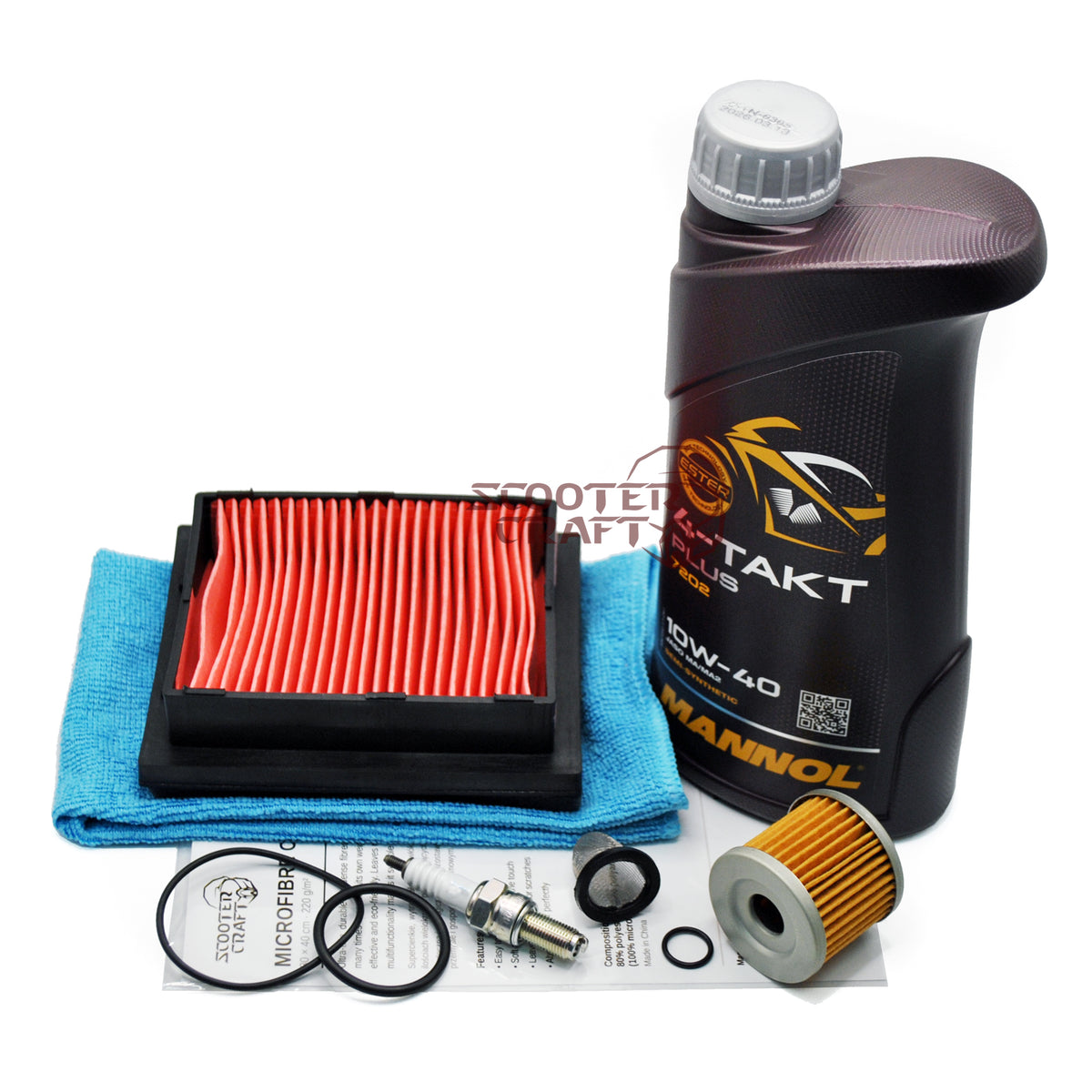 Service kit QJMotor SRK 125 S 2023 + Mannol 4T Plus 10W-40 oil