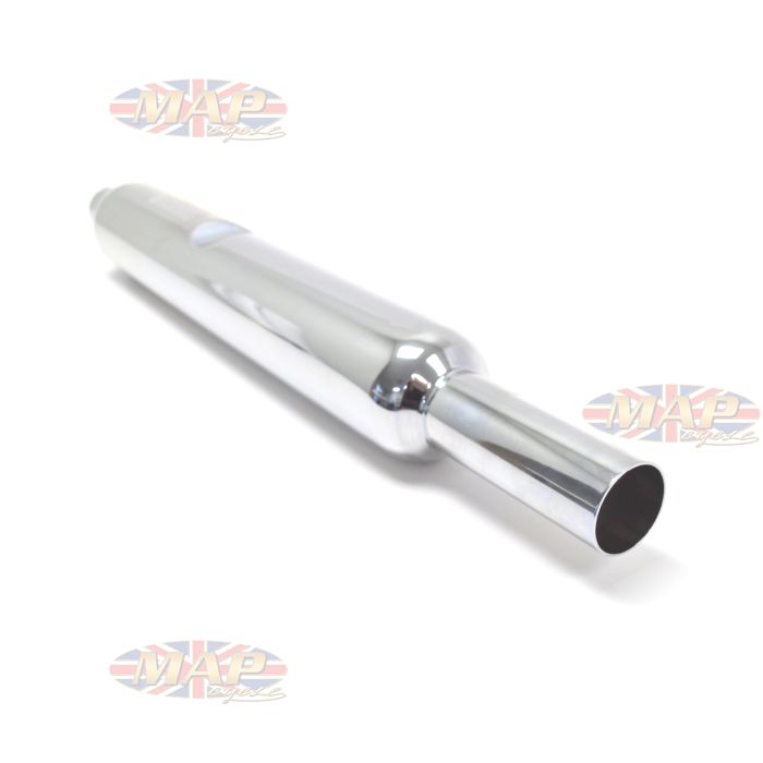 EXHAUST TIP / MUFFLER CHROME BSA A7/A10 54-57 RIGHT (SWINGARM VERSION) (REPLICA)