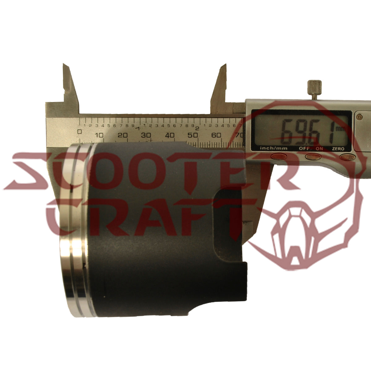 Piston (2‑stroke) DT/WR200 1992–1998, Yamaha DT200 1990–1991 (68.44 mm = +2.50 mm)
