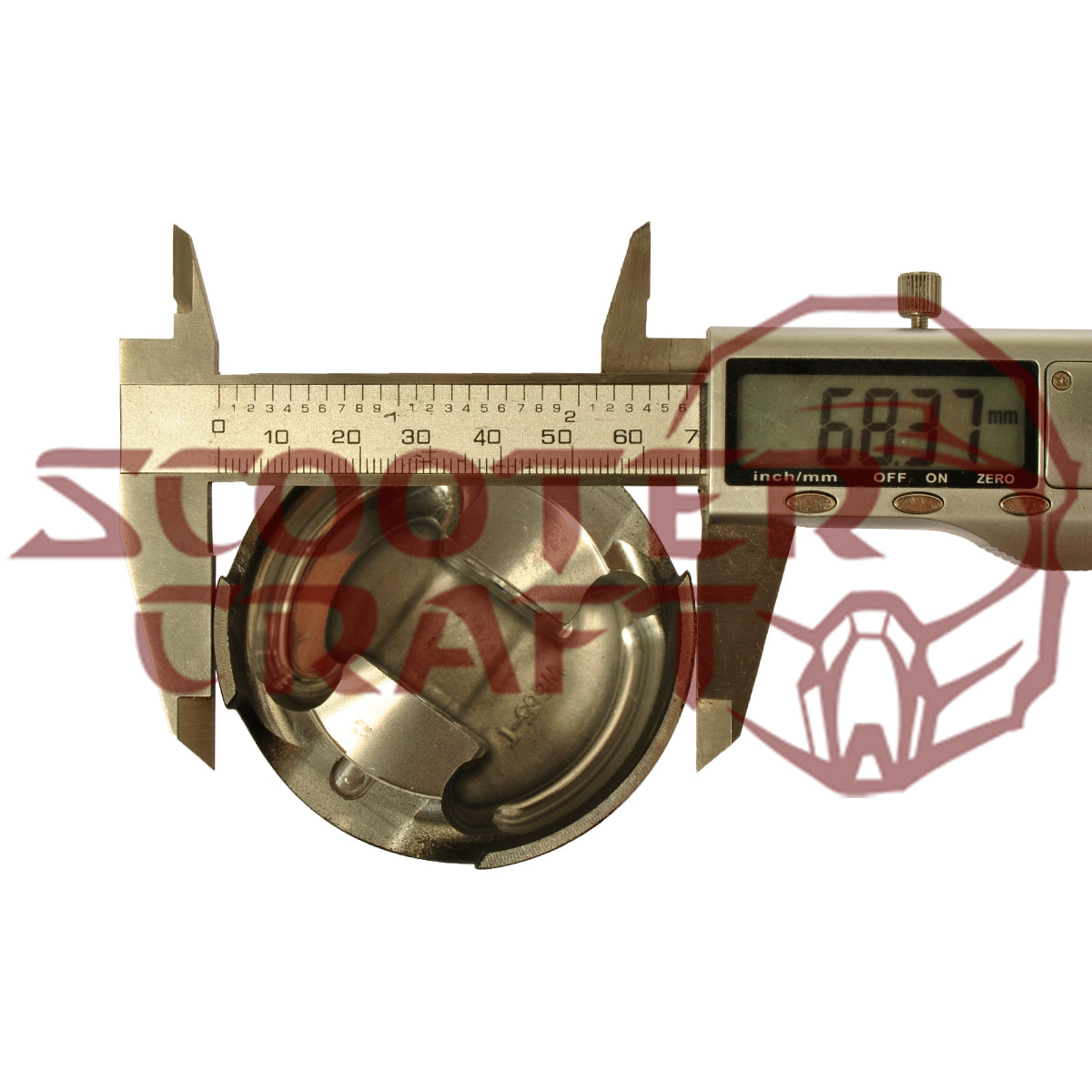 Piston (2‑stroke) DT/WR200 1992–1998, Yamaha DT200 1990–1991 (68.44 mm = +2.50 mm)