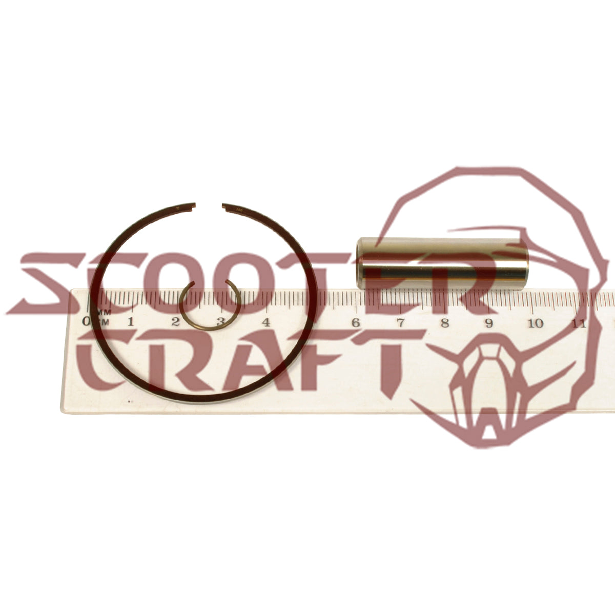 Piston (2‑stroke) DS80 2000, Suzuki RM80 1977–1981 (48.95 mm = standard) wrist‑pin 12 mm