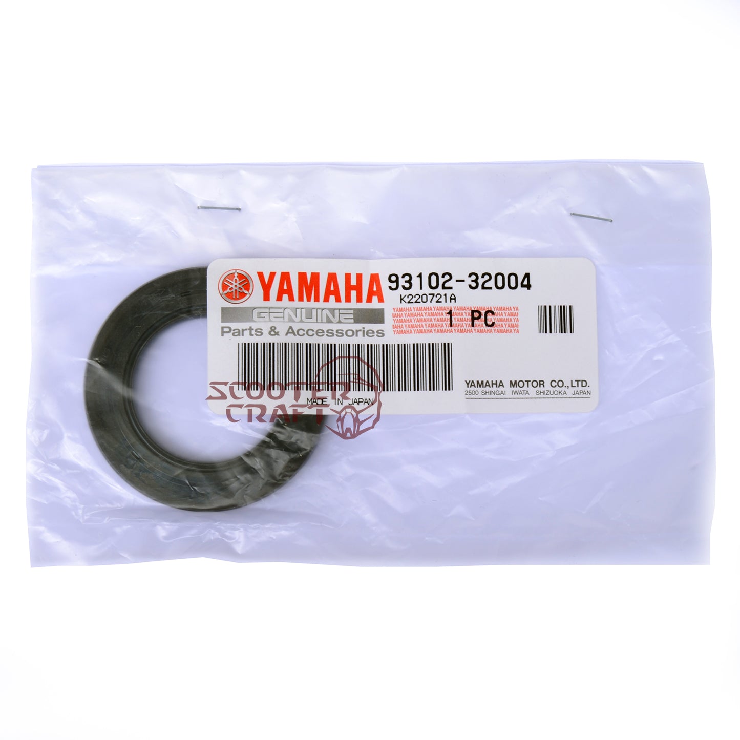 Oil Seal, transmission, Yamaha VP 125 X-City, Majesty 180, YP 250 R X-MAX, genuine 93102-32004