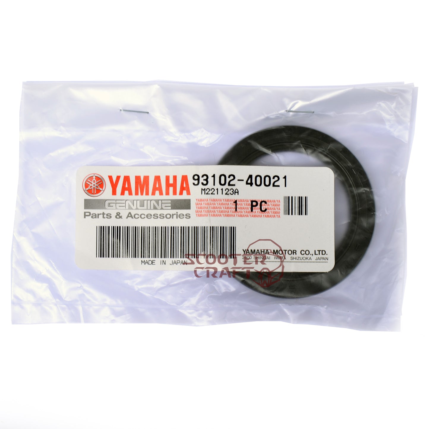 Oil Seal, transmission, Yamaha XP 500 T-MAX, genuine 93102-40021