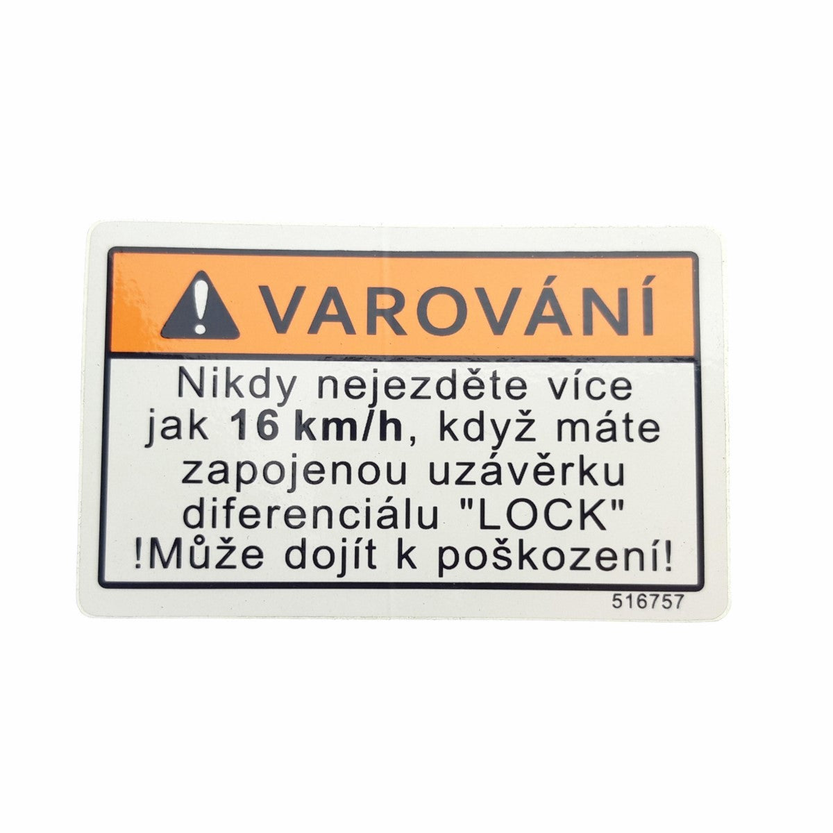 LABEL, LOCK TGB Target 600 EFi T3, genuine