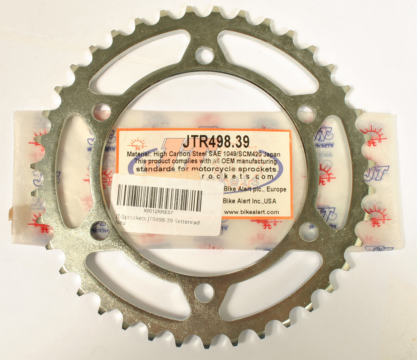 Rear sprocket Kawasaki W650, EJ650 99-06, ZR750 Zephyr 91-99, 39 Teeth