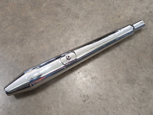 EXHAUST TIP / MUFFLER CHROME TRIUMPH/NORTON COMMANDO ROADSTER 70-74, FASTBACK 71-72 (OEM:06178) 1-3/8"