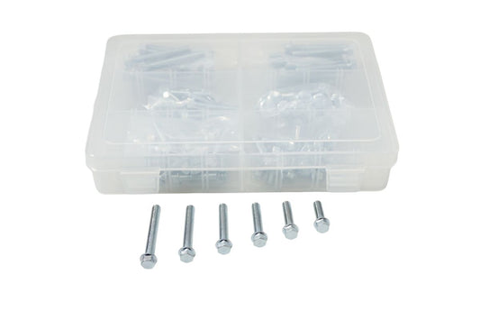 FLANGE BOLT SET M6 WITH FLAT HEAD NO MARKINGS (120 PCS)