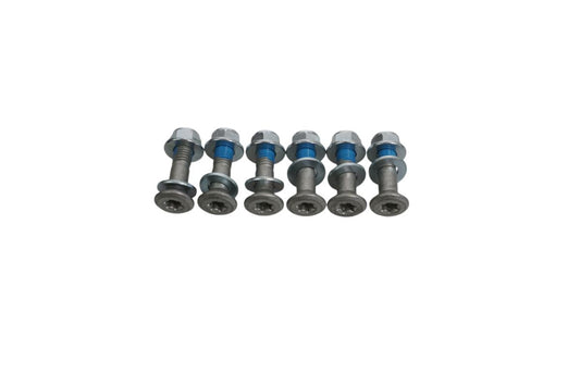 COMPLETE REAR SPROCKET BOLT KIT WITH NUTS (6 PCS) M8 X 1.25 X 32MM (TORX)