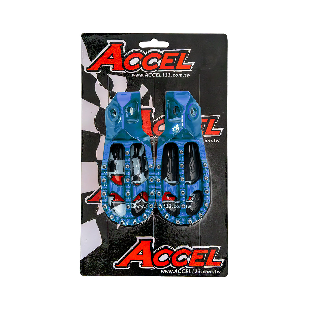 FOOTPEGS KTM SX / SXF / XC / XCF 450 / 350 / 300 / 250 / 250 / 125 23-25, HUSQVARNA TC / TX / FC / FX 450 / 350 / 300 / 250 / 125 23-25 BLUE