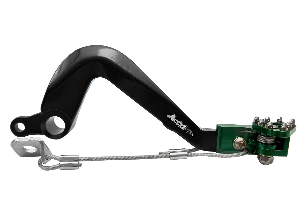 REAR BRAKE LEVER KAWASAKI KX 100/80 01-18 GREEN