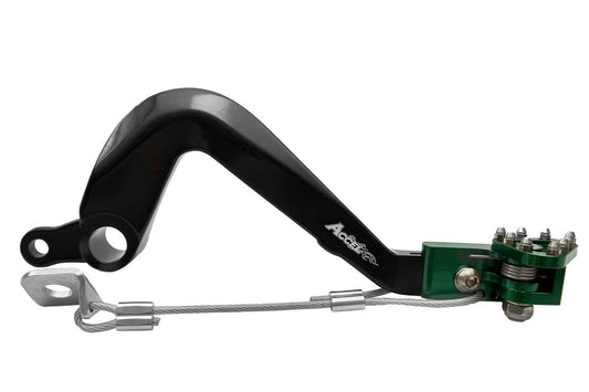 REAR BRAKE LEVER KAWASAKI KX 100/80 01-18 GREEN