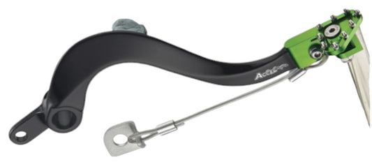 REAR BRAKE PEDAL LEVER KAWASAKI KXF 450 06-20, KLX 450R 08-12 GREEN
