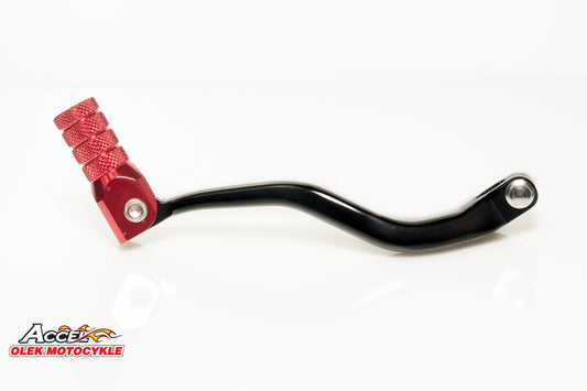 ALUMINUM GEAR SHIFT LEVER HONDA CR 250 02-07 BLACK WITH RED TIP