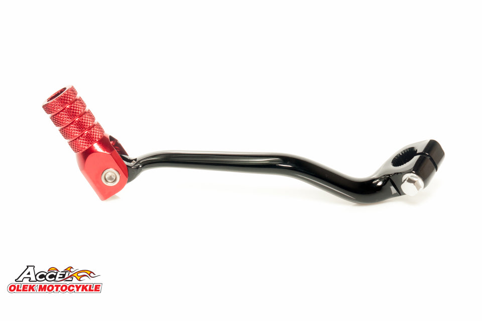 ALUMINUM GEAR SHIFT LEVER HONDA CR 500 90-04, CR 250 87-07 BLACK WITH RED TIP