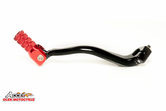 ALUMINUM GEAR SHIFT LEVER HONDA CRF 250R 10-17 BLACK WITH RED TIP