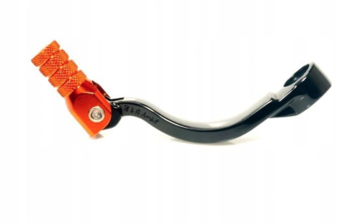 ALUMINUM GEAR SHIFT LEVER KTM LC4 400-640 97-06 BLACK WITH ORANGE TIP (OEM 58434031144)