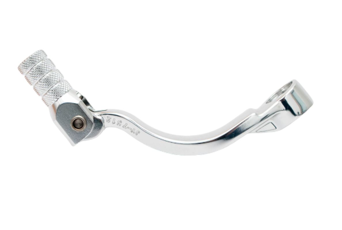 ALUMINUM GEAR SHIFT LEVER KTM SX 85 18-25, SX 125/150 16-23, EXCF/SXF 450 16-22, EXC500 17-23, GAS GAS MC 85 21-25, MC 125 21-23 MC 450F 21-23, HUSQVARNA TC 85 18-24, TC 125 16-23, FC/FE 450 16-22 SILVER