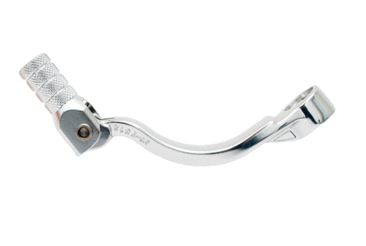 ALUMINUM GEAR SHIFT LEVER KTM SX 85 18-25, SX 125/150 16-23, EXCF/SXF 450 16-22, EXC500 17-23, GAS GAS MC 85 21-25, MC 125 21-23 MC 450F 21-23, HUSQVARNA TC 85 18-24, TC 125 16-23, FC/FE 450 16-22 SILVER